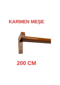 Resim Karmen Ahşap Başlıklı İki Kanallı Dekoratif Ray Meşe 200 Cm Meşe 