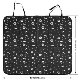 Resim Didadodo Arka Koltuk Kılıfı, Su Geçirmez, Köpekler İçin Koruyucu Araba, Küçük Boy 