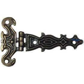 Resim Dekoratif, Sac Tek Kuyruklu Menteşe - 40X68 Mm, Küçük, Antik, 1 Adet 