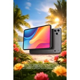 Resim Torima Android Tablet Kalem Klavye Mouse Full Set SIM Kartlı BTK Kayıtlı 10.1 İnç T17 Pro Max Koyu Gri 