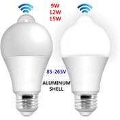 Resim Satışta Sıcak İnsan Vücudu Algılama Ampulü LED Işık Ampulü İnsan Hareketi Algılama Lambası Foto Kontrollü Top Kabarcık E26/E27 Vidalarla Merdiven İç Aydınlatma Gerilim: 85V-265V Renk Sıcaklığı: 6000K 