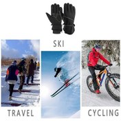 Resim Yeni Kayak Eldivenleri 1 Çift, Kış Su Geçirmez Snowboard Kar 