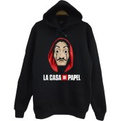 Resim Stonedfame La Casa De Papel Baskılı Çocuk Sweatshirt 