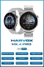 Resim HARVOX Watch HX-4 Pro Akıllı Saat Iphone Ve Android Tüm Telefonlara Uyumlu 