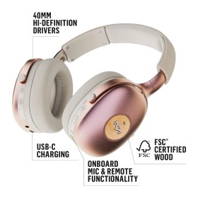 Resim Braventa Collection Marley Positive Vibration Xl Anc Kulaklık: Kulak Üstü Kablosuz Aktif Gürültü Engelleyici Bluetooth K 