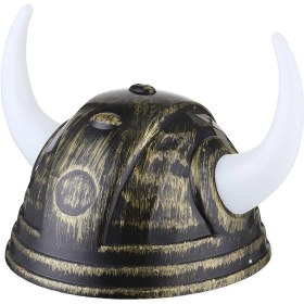 Resim Viking Asteriks Başlığı Altın Renk 