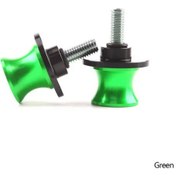 Resim Cloudstore 8mm Yeşil Motorcycle Swingarm Spools Slider Stand Vidası Yamaha Honda Suzuki Kawasaki 