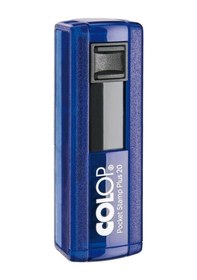Resim Colop Cep20 Kaşe Mavi Kasa Siyah Keçe - 14 x 38 MM 