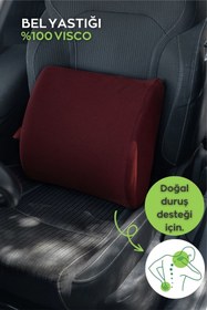Resim Viscomina Oto Koltuk Minderi Ve Bel Yastıgı Ortopedik Bel Yastıgı 