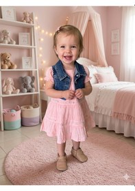 Resim Babydoll Elbise Moonstar açık pembe 