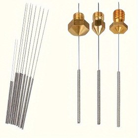 Resim 20 Adet Paslanmaz Çelik 3D Yazıcı Nozul Temizleme İğneleri Seti, Elektriksiz Tıkanıklık Giderme Aksesuarları, DIY Yapımcılar İçin Temel Bakım Araçları, DIY Tutkunlarına İdeal Hediye 