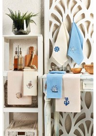 Resim 6 Parça Mutfak Kurulama Bezi 30 X 50 Cm Deniz 