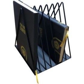 Resim Wess Dizayn Metal Üçgen Dergilik, Plaklık, Gazetelik 7 ‘li Sac Raf WD43S 