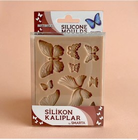 Resim Smarta Silikon Kalıp Butterflies 13 x 10 x 1.5 CM 
