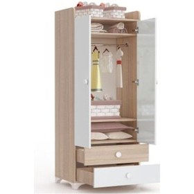 Resim AfilliBebek Swing 2 Kapılı 2 Çekmeceli Dolap (281401150) 