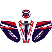 Resim GP Kompozit Honda CBR250 2011-2012 Uyumlu Tank Pad Mavi 