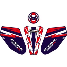 Resim GP Kompozit Honda CBR250 2011-2012 Uyumlu Tank Pad Mavi 