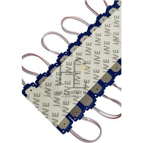 Resim 12 Volt 3 Lü Lensli 3 Watt 3030 Reklamcı Modül Led Turkuaz 10 Adet 