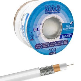 Resim shopwave MAG SMART RG6/U4 64 TEL ANTEN KABLOSU (100 METRE) (5047) 