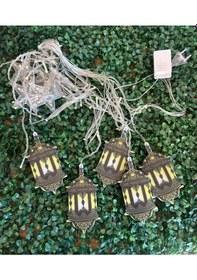 Resim Ramazan Kandil Desenli 3 Metre Yıldız Perde Led Gün Işığı 