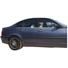 Resim Bmw E46 Krom Cam Çıtası 1998-2005 Uyumlu 4 Parça Paslanmaz Çelik 
