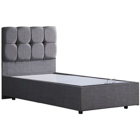 Resim Setaymobilya Baza, Berlin Tek Kişilik Baza + Başlık Seti, Gri 