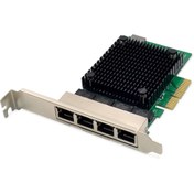 Resim Digitus 4 port 2.5 Gigabit Ethernet Server için Ethernet Kart, RJ45, PCI Express (PCIe), Realtek chi 