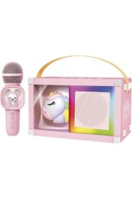 Resim Başkenttekno 07 Rgb Unikorn Figürlü Mikrofonlu Karaoke Bluetooth Hoparlör 