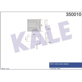 Resim KALE 350010 EVAPORATÖR MONDEO-COUGAR 