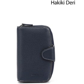 Resim Gönderi(R) Gönderi R Laciverte Antrasit Dikey Hakiki Deri Cüzdan Lacivert 
