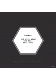 Resim Bas Tek Tel, Nyxl Serisi, Nikel Sarım, .045 Gauge, 