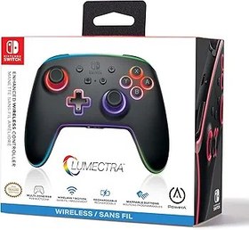 Resim PowerA Enhanced Wireless Controller for Nintendo Switch with Lumectra, wireless video game controller, gaming controller, officially licensed, RGB controlle 