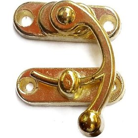 Resim Yay Gözü, Ahşap Kutu Klipsi - Minik 20x24 Mm, Sarı, 1 Adet 