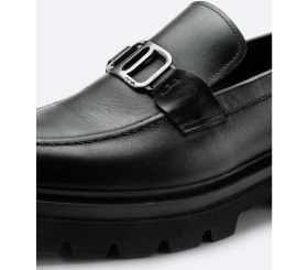 Resim AVVA Erkek Siyah %100 Deri Klasik Ayakkabı A42Y8015 