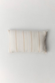 Resim Milena Müslin Kırlent - Off White/Tütün / 40x60 cm 