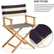 Resim 1 Takım Yönetmen Koltuğu Değiştirme Örtüsü - Ağır Hizmet Tipi Kumaş, Kolay Montaj ve Kurulum, Çözgürmeli/Katlanabilen Mekanizma Uyumlu, Çizilmez & Temizi Tutarak Dayanıklı, Çok Renk Seçeneği (Siyah / Lacivert / Bej / Ten) – Ev Ofis İçin Ideal 