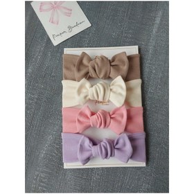 Resim pempem bandana Kız Bebek 4'lü Ribana Bandana 