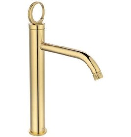 Resim Fontana Yüksek Lavabo Bataryası Altın Fk-4022 Altın 