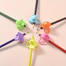 Resim 6 adet Renkli Silikon Parmak Tutucu Kalem Tutucuları - Ergonomik, Yumuşak Kauçuk, Düzeltici Yardımcı, Ayakkabılar ve Çantalar için İdeal, Ayakkabı Organizatörü|Oyuncağız Tasarımı|Yumuşak Kauçuk Tutuş 