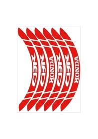 Resim Reflektör Kırmızı Geniş Honda Cbr Uyumlu 1 Set Jant Şeridi 