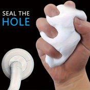 Resim 1/3/5/10 Adet Hızlı Tamir Köşe Mastik Şeridi, Duvar Delikleri ve Klima Boşlukları ile Drenaj Bağlantıları için Uygun - Kullanımı Kolay Boru Tamir Seti, Beyaz Dolgu Macunu 