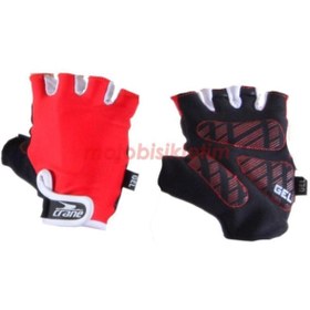 Resim CRANE R-34 Jelli Pad Kısa Parmak Kesik Eldiven [kır/mav] Xs Beden 