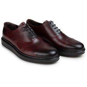 Resim Deery Deri Bordo Comfort Çift Tokalı Günlük Erkek Ayakkabı 