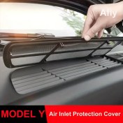 Resim Tesla Model Y Ön Bagaj Hava Giriş Izgarası Kapağı için - Böcek Geçirmez, Model 3 2021-2023 Hava Giriş Böcek Geçirmez Ağ Kolay Kurulum, Yüksek Kaliteli File 