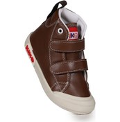 Resim Kiko Kids Garf Günlük Cırtlı Erkek Bebek Bot Ayakkabı Kahverengi Kahverengi 