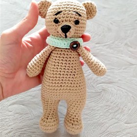 Resim El Örgüsü Amigurumi Uyku Arkadaşı Ayıcık 