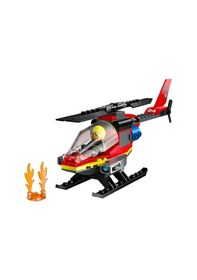 Resim LEGO® City İtfaiye Kurtarma Helikopteri 60411 5+ Yaratıcı Oyuncak Yapım Seti - 85 Parça 