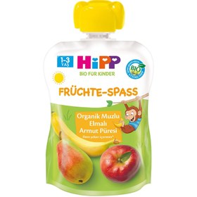 Resim Hipp Mama Organik Muzlu Elmalı Armutlu Meyve Püresi 100 gr - Standart / Standart 
