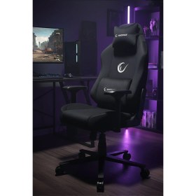Resim Rampage KL-R72 Woof Üst Seviye Terletmez Kumaş Siyah Gaming Oyuncu Koltuğu 