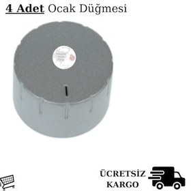 Resim Arçelik Uyumlu Ocak Düğme 4 Adet Yedek Parça - 422385372 